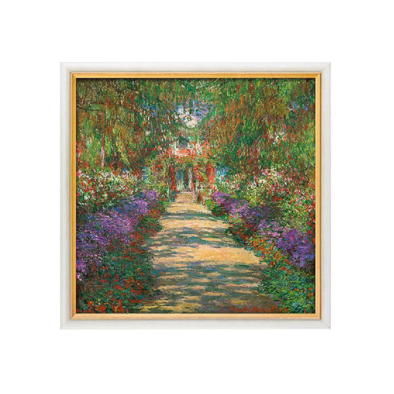Claude Monet: Cuadro "Jardín en Giverny"