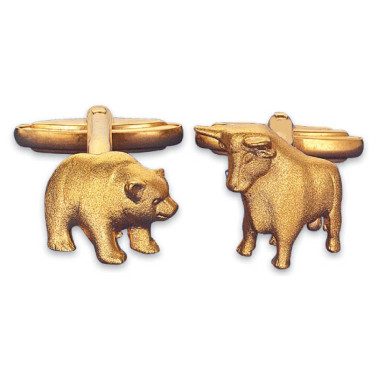 Christiane Wendt: Gemelos "Toro y Oso" versión dorada