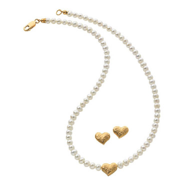 Juego de joyas corazón "Julieta