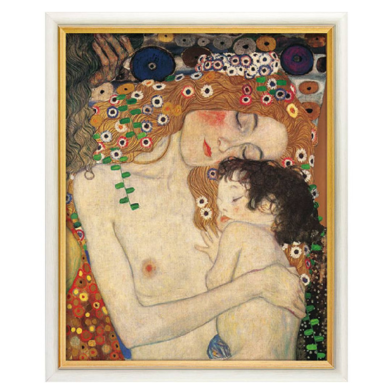 Gustav Klimt: Cuadro "Madre e hijo" (1905), enmarcado