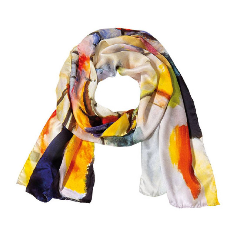 Wassily Kandinsky: Pañuelo de seda "Paisaje con lluvia"